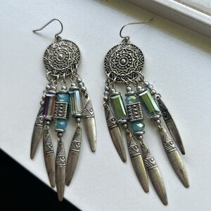 Dream catcher native earrings